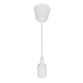 021-001-0001 WHITE E-27 1M PENDANT LAMP-VOLTA